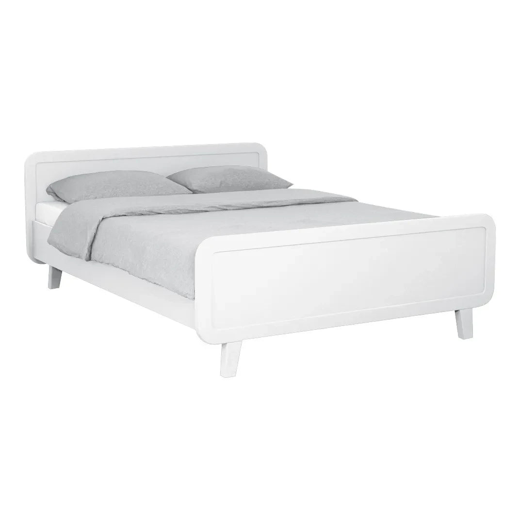 Laurette - Round Bed 140x200cm | White