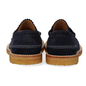 Angulus - Suede Loafers | Navy