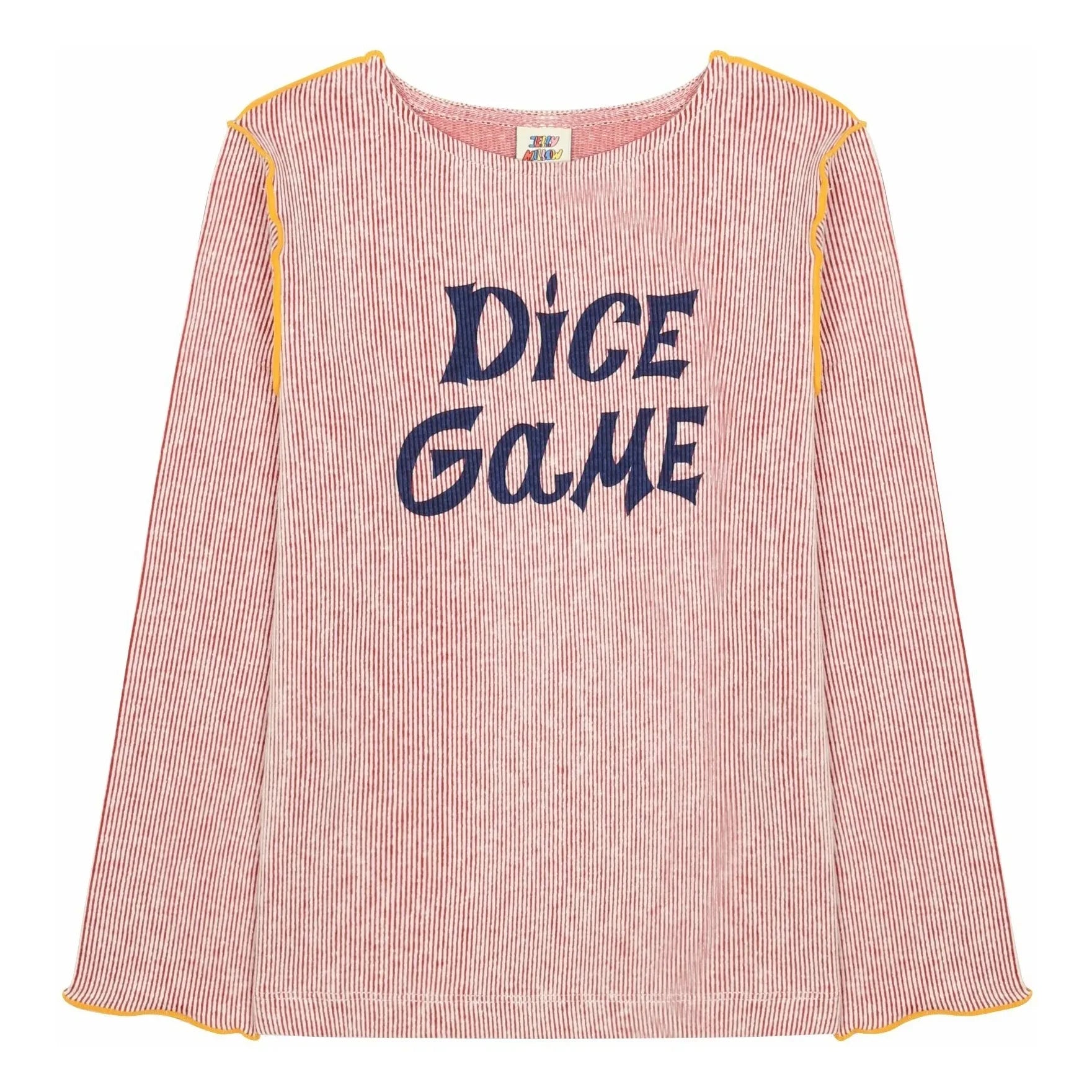 Jelly Mallow - Dice Game Ribbed T-Shirt | Red