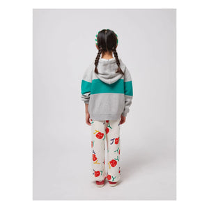 Bobo Choses - Joy organik pamuklu fermuarlı sweatshirt | Gri melanj