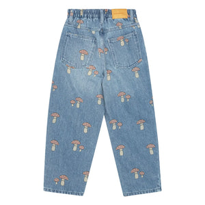 Brunobruno Nation - Dorethy Mushroom Red Organic Cotton Jeans | Blue