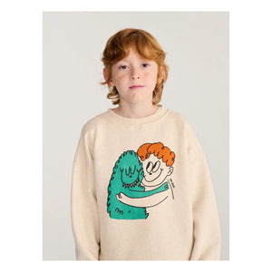 Bobo Choses - Monster Sweat Organik Pamuk | Bej