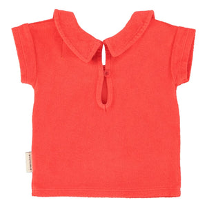 Piupiuchick - Amour Eponge Bio-Baumwoll-T-Shirt | Rot