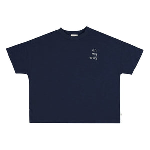 Jenest - Oversize T-Shirt Ben On my Way Organic cotton | Midnight blue