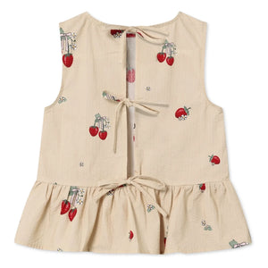 Fliink - Top Äpfel Erdbeeren | Ecru