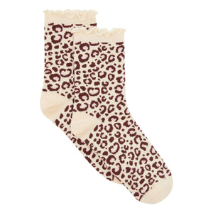 Hundred Pieces - KLASİK LEOPAR ÇORAPLAR | Açık kahverengi