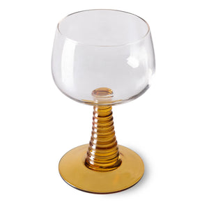 HKliving - Spiralförmiges Glas | Senf