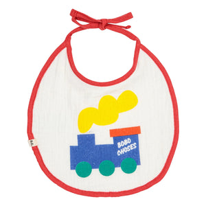 Bobo Choses - Pack of 2 Organic Cotton Gingham Bibs | White