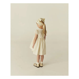 Copenhagen Colors - Gathered Collar Dress Organic Cotton | Cream