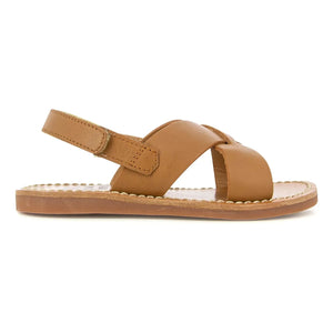 Pom d'Api - Stitch Çapraz Sandalet | Kahverengi