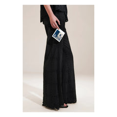 BELLEPIECE - Mateo Embroidered Pants | Black
