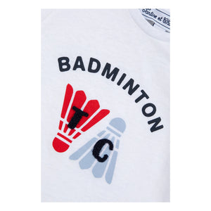 Tartine et Chocolat - Badminton-Federball-T-Shirt | Weiß