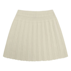 FUB - Pleated Skirt Thin Knit Organic Cotton | Ecru