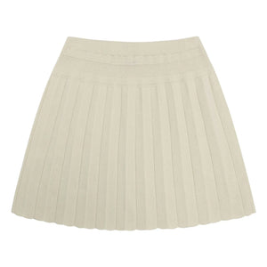 FUB - Pleated Skirt Thin Knit Organic Cotton | Ecru