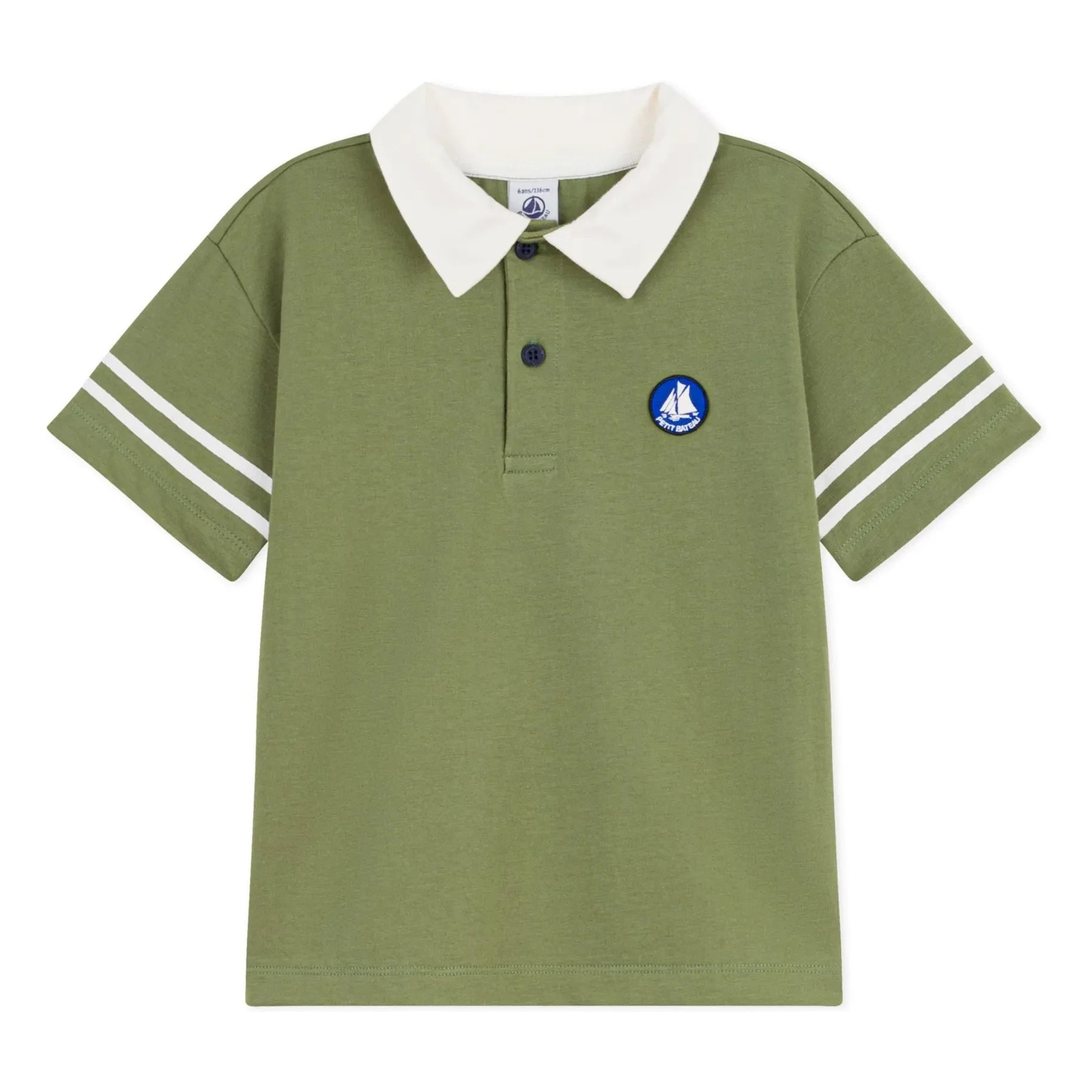 Petit Bateau - Einfaches Poloshirt | Khaki