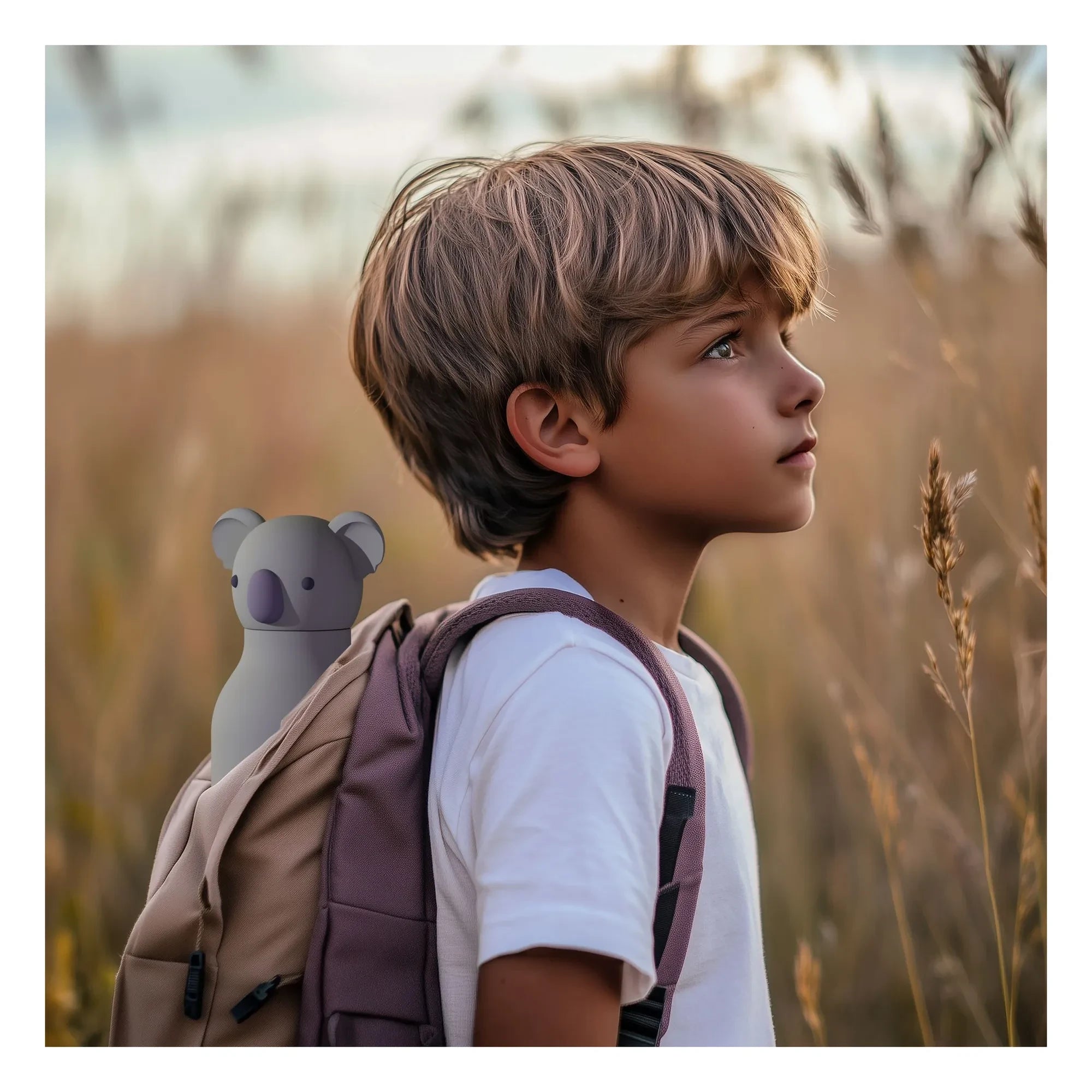 Asobu - Koala paslanmaz çelik su şişesi | Gri