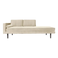 Broste Copenhagen – Blassrosa Samt-Loungesessel