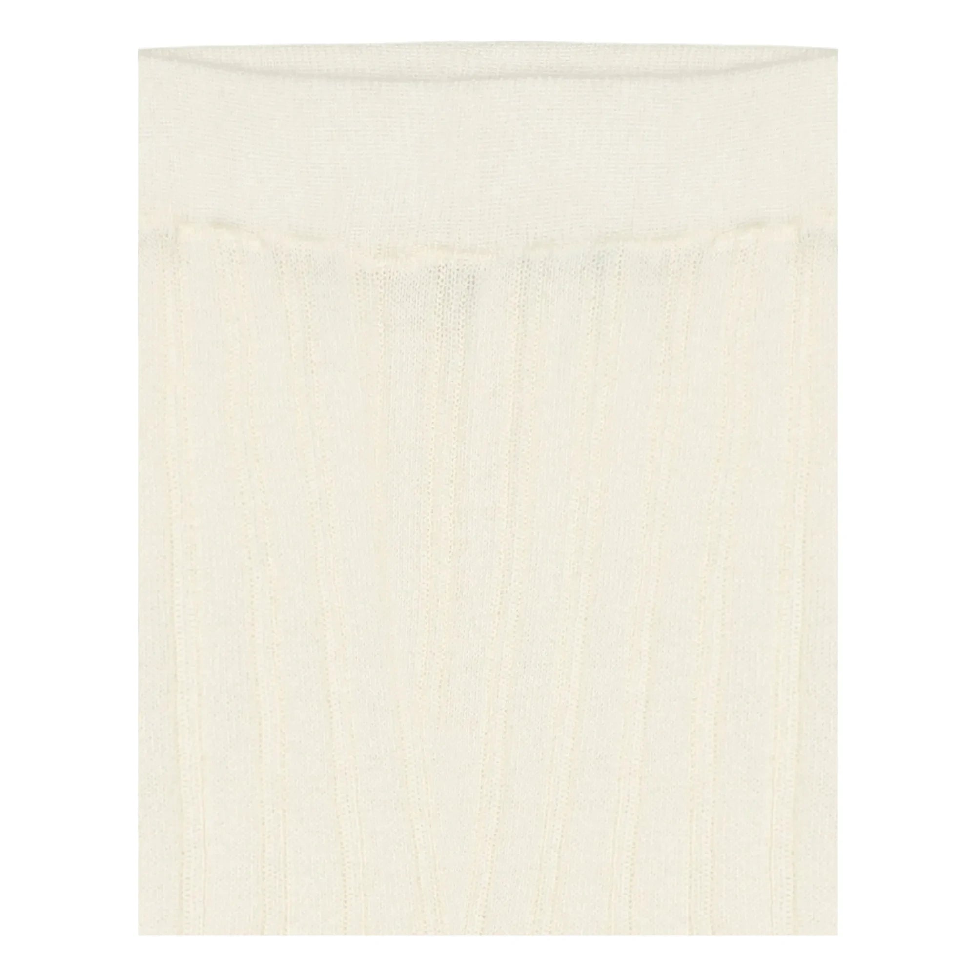 FUB - Leggings aus Bio-Baumwolle, Feinstrick, gerippt | Ecru
