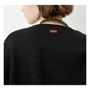 Sessùn - Chebbi Benekli Pamuklu Sweatshirt | Siyah