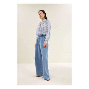 By Bar - Nyka Baumwollbluse | Blau
