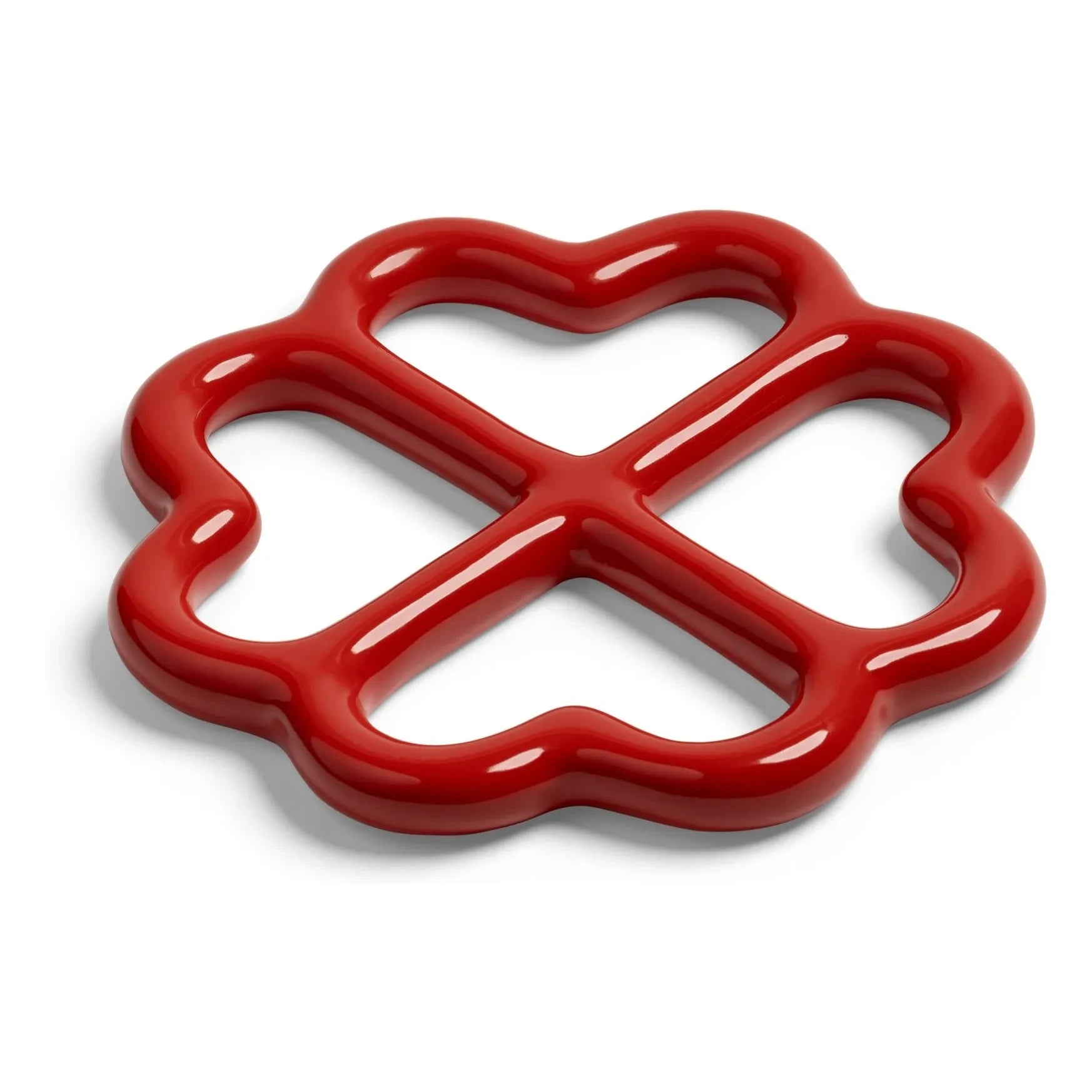 &Klevering - Kleeblatt-Untersetzer | Rot