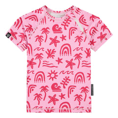 Beach & Bandits - Tropical Breeze UV Protective T-Shirt Made from Recycled Fibers | Pink