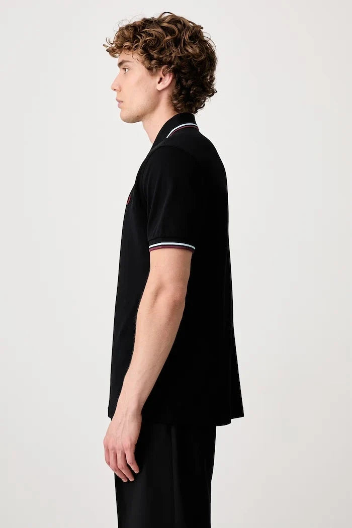 Fred Perry pamuklu yakalı erkek tişört