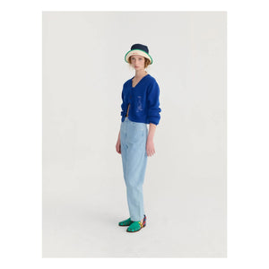 Bobo Choses – Mütze aus recycelter Baumwolle mit Farbblock-Design | Blau
