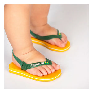 Havaianas – Zehentrenner Baby Brasil Logo | Gelb