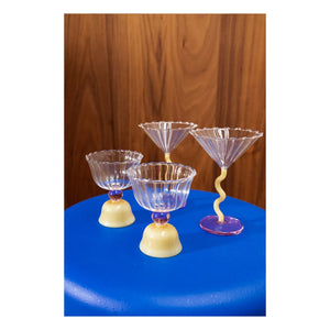&Klevering - Tulip Glass - 2-piece Set | Yellow
