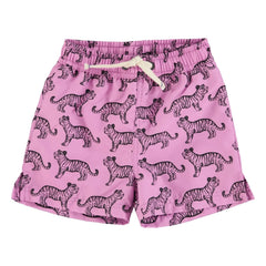 Piupiuchick - Badeshorts Tiger recycelte Fasern | Lila