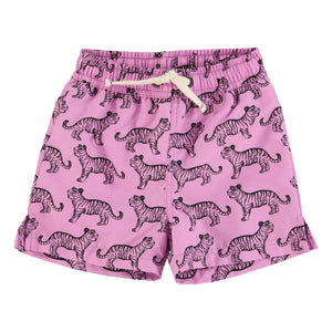 Piupiuchick - Badeshorts Tiger recycelte Fasern | Lila