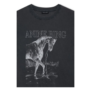 Anine Bing - T-Shirt Lili Horse | Schwarz