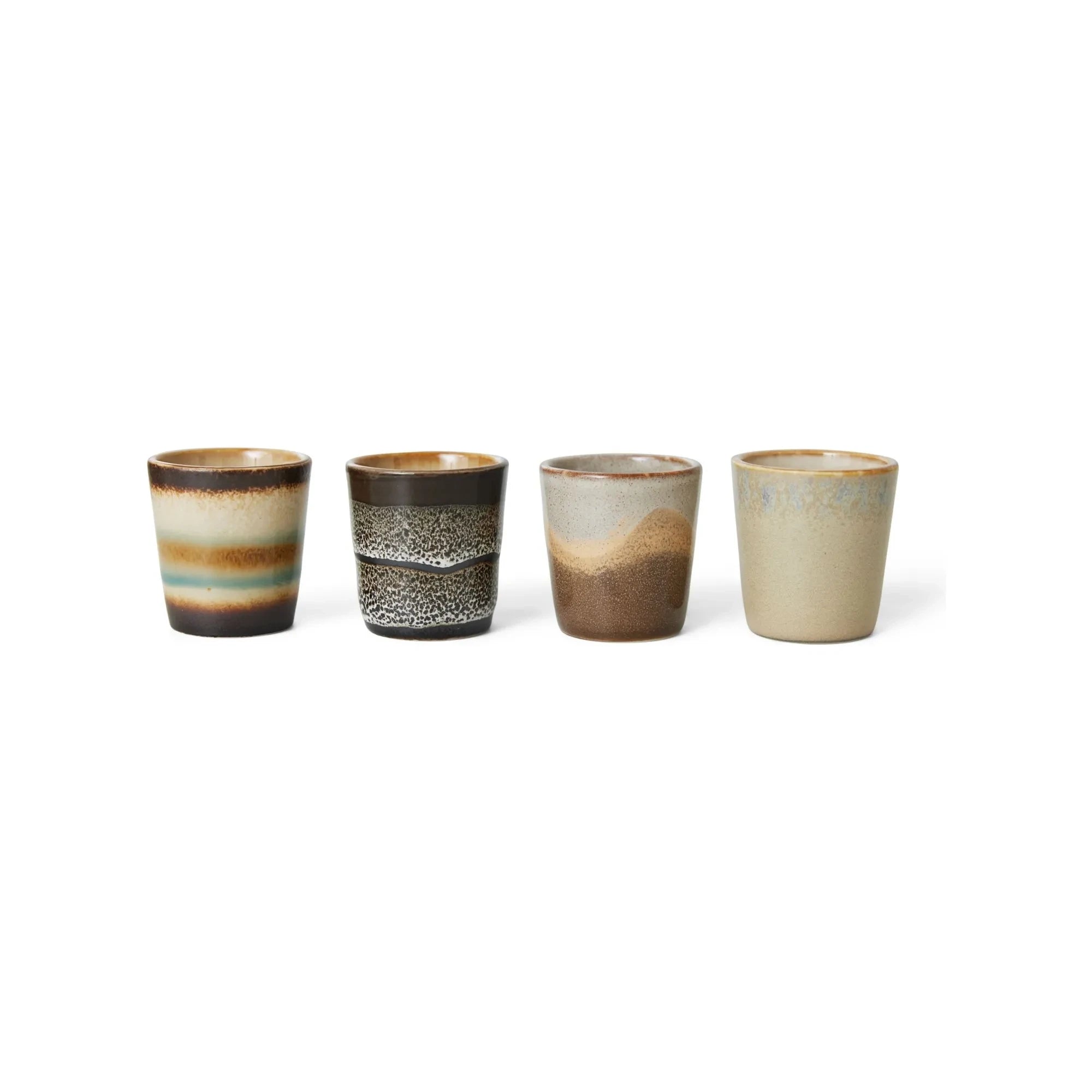HKliving - Eierbecher aus Steingut, 4er-Set