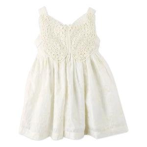 Gingersnaps - Gabrielle Embroidered Dress | White