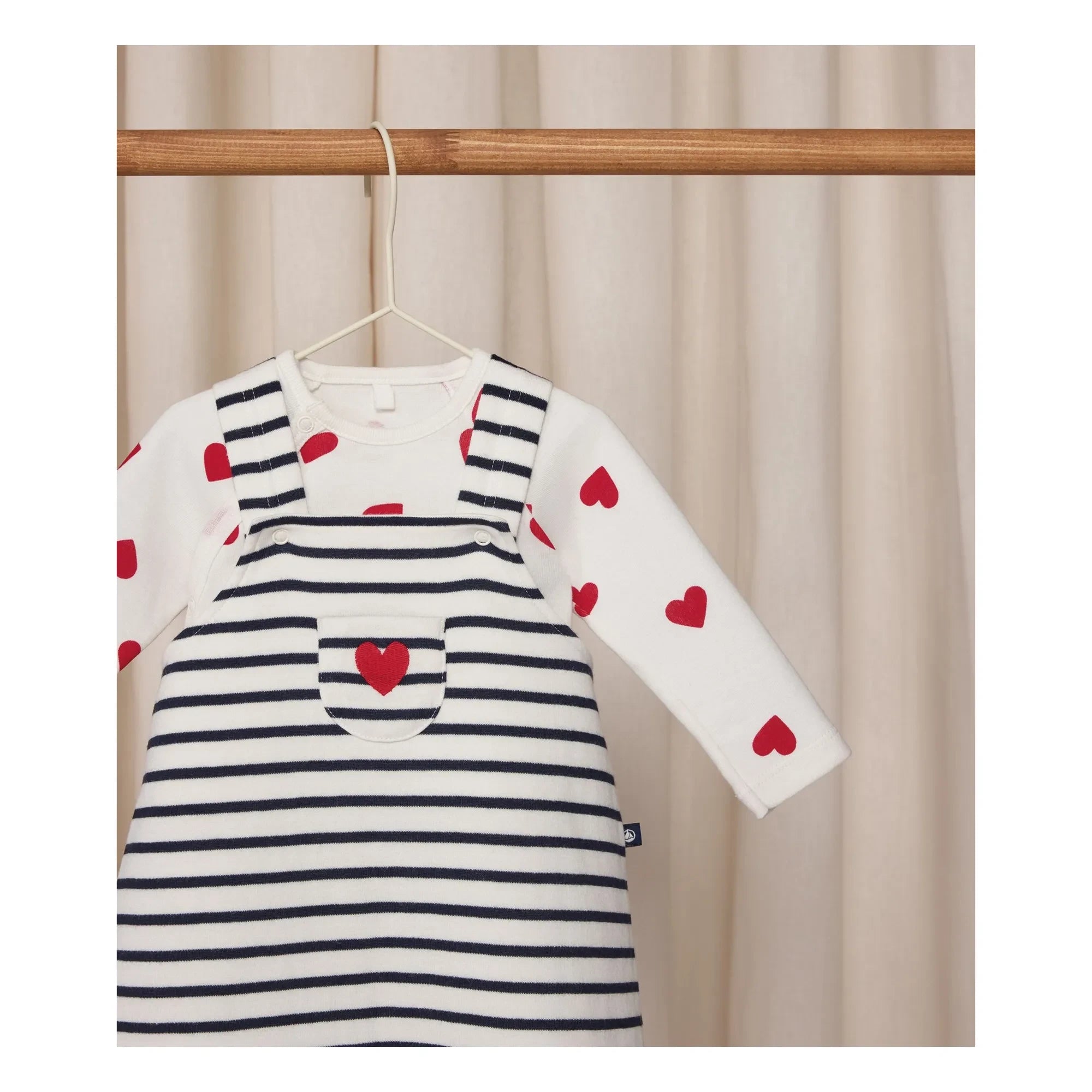 Petit Bateau - Body und Strampler Set | Weiß