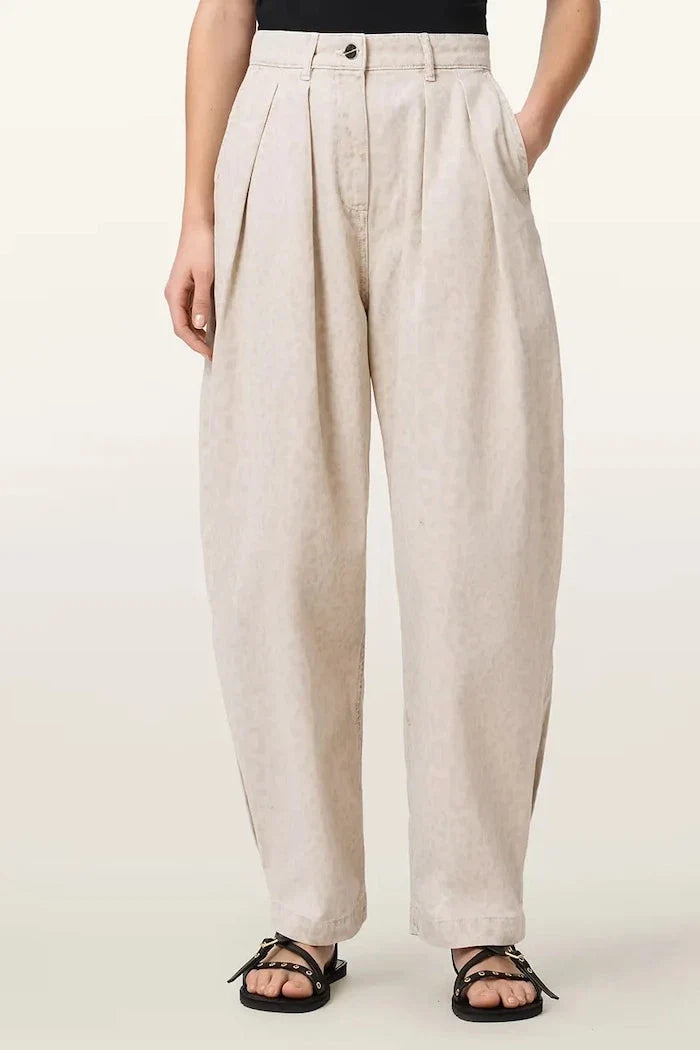 AllSaints pamuklu baggy kadın pantolonu BECCA