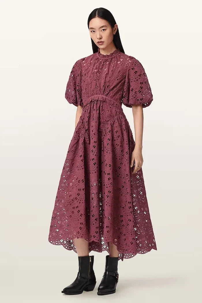 AllSaints ODETTE kloş elbise