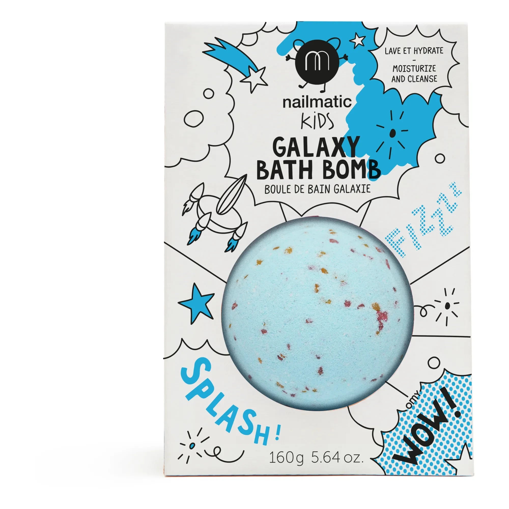 Nailmatic Kids - Badebombe Komet - 160 g | Blau