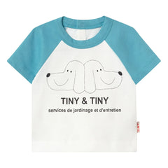Tinycottons - Tiny & Tiny Dogs Bio-Baumwoll-T-Shirt | Weiß