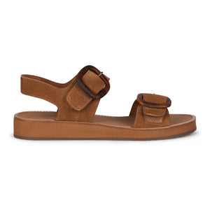 Anthology Paris - Betty Micro Suede Sandals | Natural