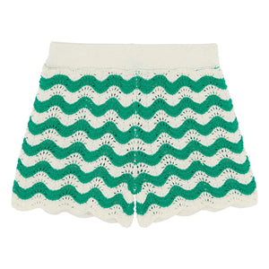 Bonton - Crocheted Granny Shorts | Emerald Green