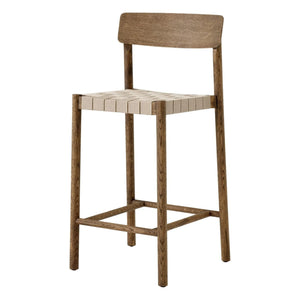 & Tradition - Betty TK12 doğal dokuma bar taburesi 65 cm dumanlı yağlı meşe | Chêne fumé