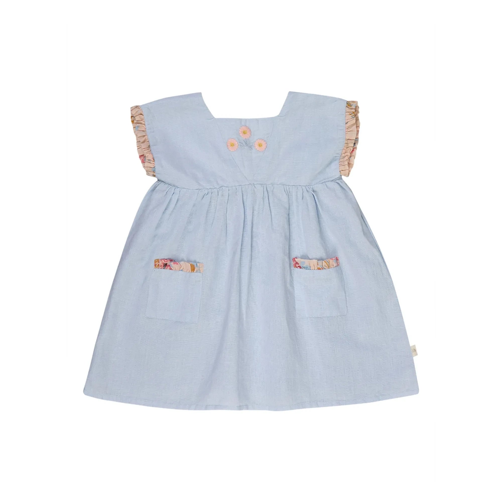 Lilinoa - Marie Lin embroidered dress | Light blue