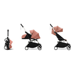 Stokke® - YOYO³ Full Baby Stroller 0+ and 6+ White Frame | Ginger