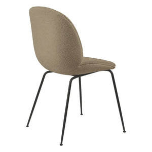 Gubi - Beetle Sandalye, Açık Bukle Döşeme, Siyah Taban - GamFratesi | Taupe brown