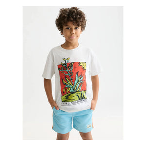 Scotch & Soda – T-Shirt Artwork Neps | Weiß