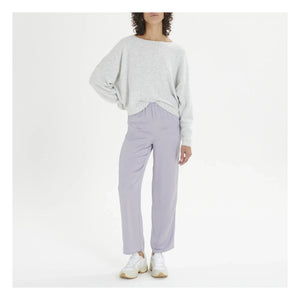 American Vintage - Damsville Wool Boat Neck Sweatshirt | Heather Grey
