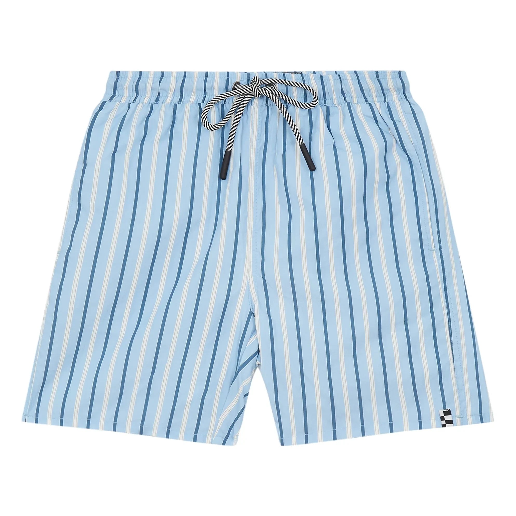 Finger in the nose - Freeboy Gestreifte Badeshorts | Blau