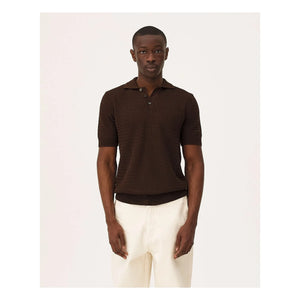Noyoco - Haring Poloshirt aus Bio-Baumwolle | Dunkelbraun